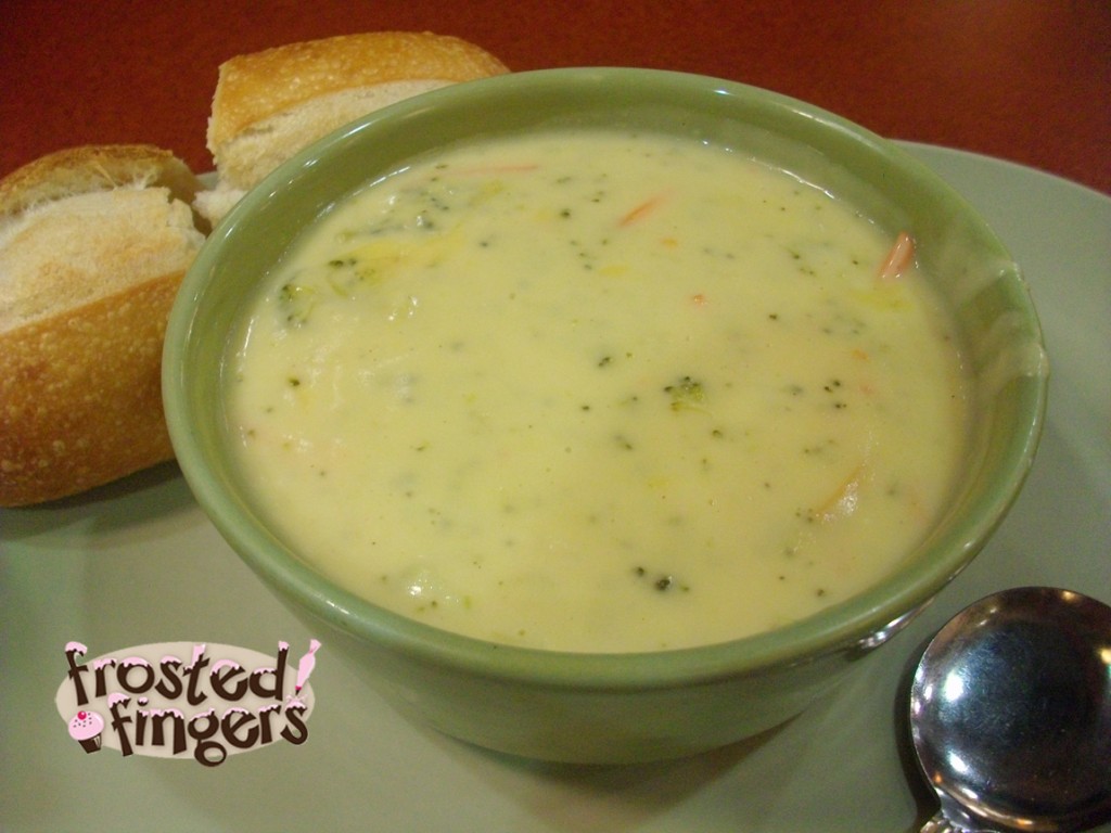 Panera, broccoli cheese soup