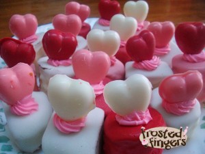 Valentine's Day Petits Fours