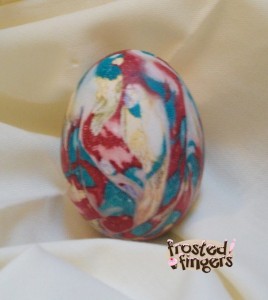 Silk Tie Easter Eggs, Tie Dyed Eggs