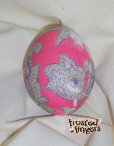 Easter Egg, Tie Dye Easter Egg, Silk Tie