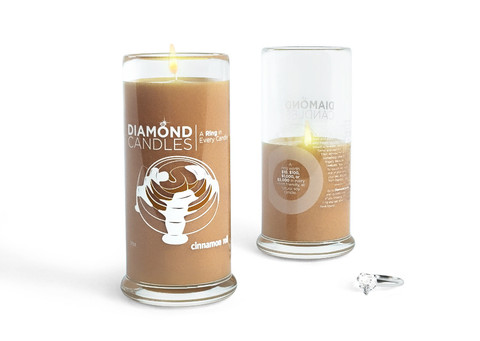 Cinnamon Roll Candles Diamond Candles, Soy
