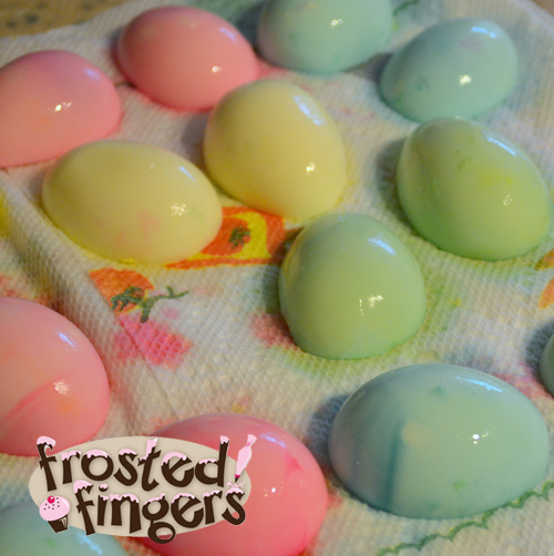 dyed deviled eggs, Easter