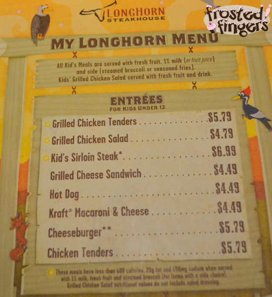 Kid's Menu