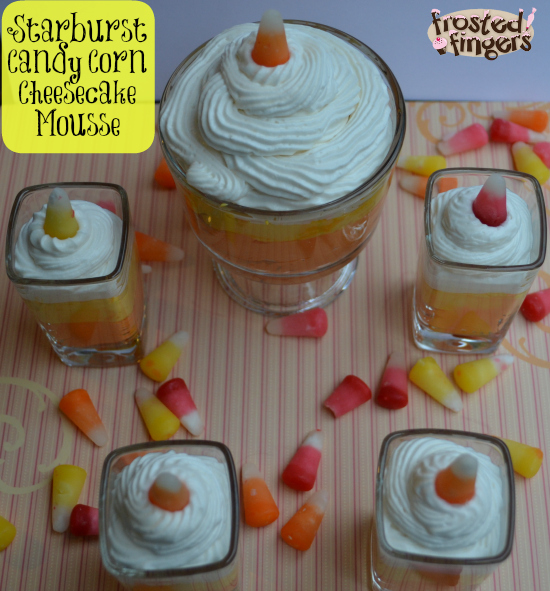 Candy Corn Cheesecake Mousse