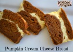 Pumpkin Cream Cheese Bread Slices