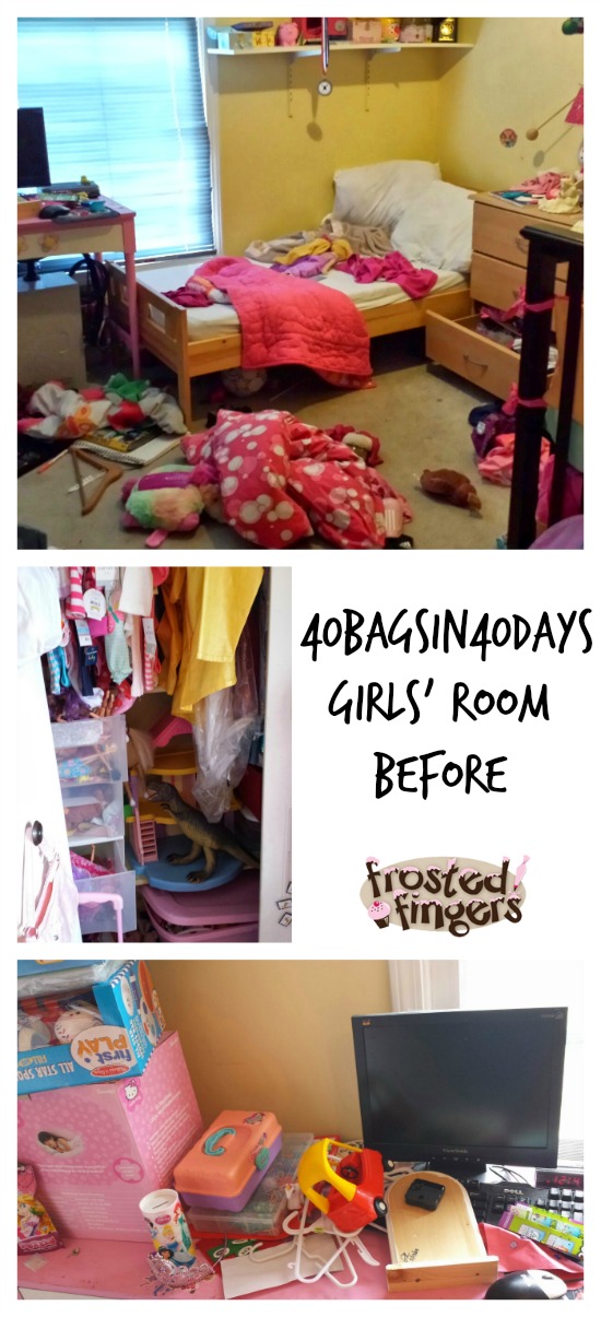 #40BagsIn40Days Girls Room Before Picture