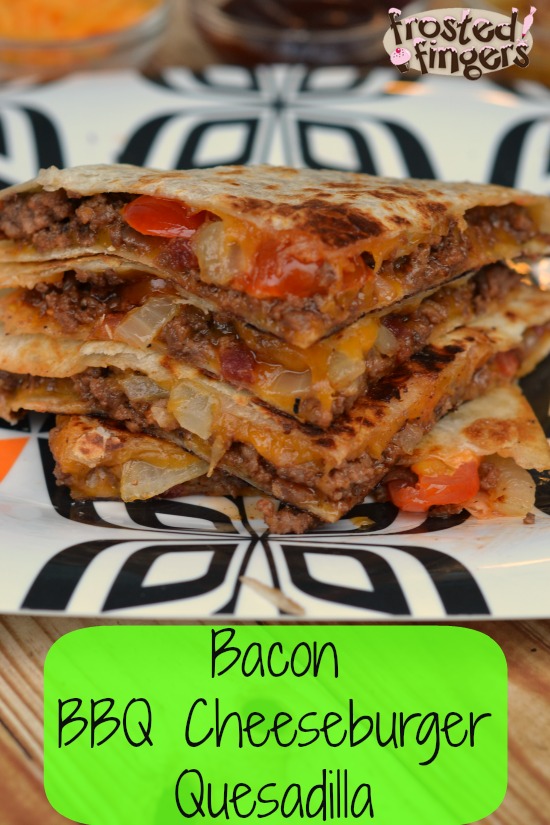 Bacon BBQ Cheeseburger Quesadilla