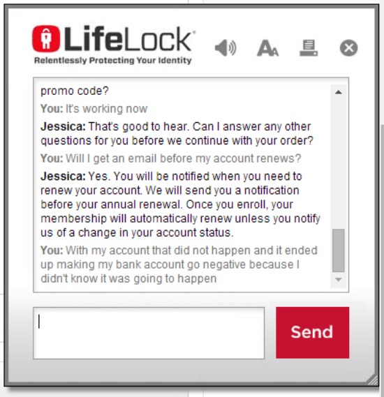 Lifelock Chat