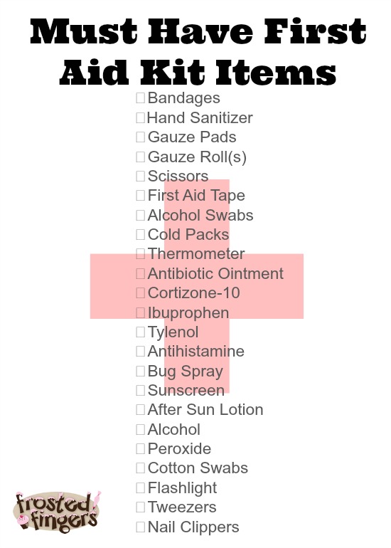 First Aid Kit List #Cortizone10 #MC