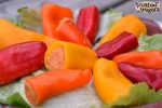Hummus Stuffed Mini Peppers