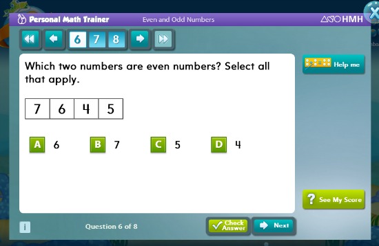 Second Grade Math Example for Go Math! Academy