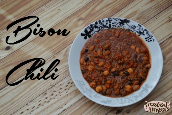 Bison Chili Recipe made from ingredients from Door to Door Organics