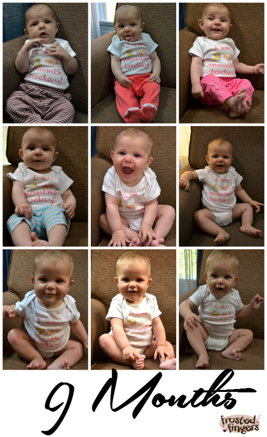 9 months of baby pictures