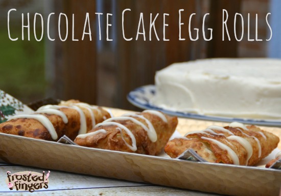 Chocolate Cake Egg Rolls