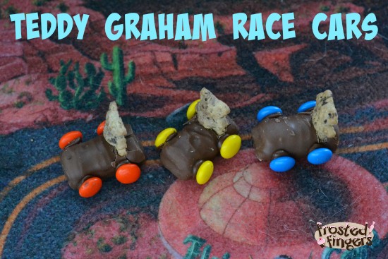 Teddy Graham Race Cars for Cub Scouts Pinewood Derby