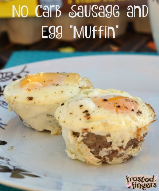 No Carb Sausage and Egg Muffin