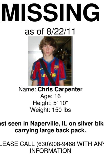 Naperville, IL, Missing Boy