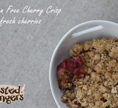 Gluten Free Cherry Crisp Recipe with Fresh Cherries