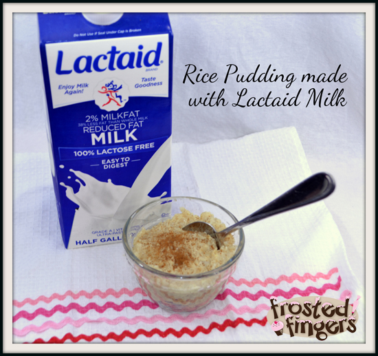 Homemade Rice Pudding Made with Lactaid Milk
