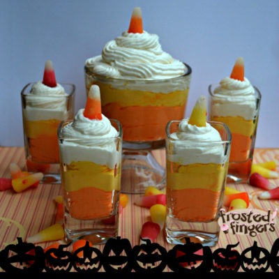 Starburst Candy Corn Cheesecake Mousse