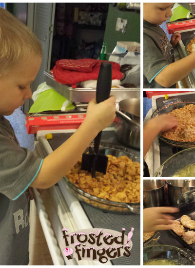 Kids in the Kitchen Making Chicken Fingers