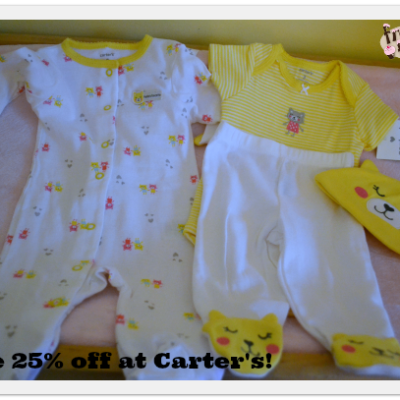 Shopping at Carter’s? Save 25%!
