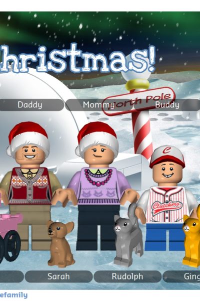 LEGO Christmas Postcard