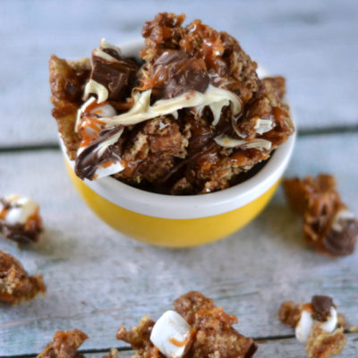 Salted Caramel and Chocolate Chex Mix {Gluten Free}