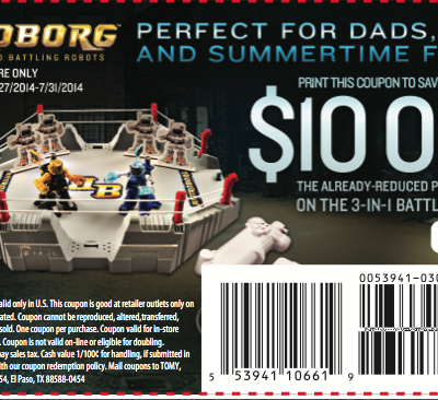 Save Money on Battroborg for your Dad or Grad!