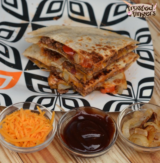 Bacon BBQ Cheeseburger Quesadilla Recipe Frosted Fingers
