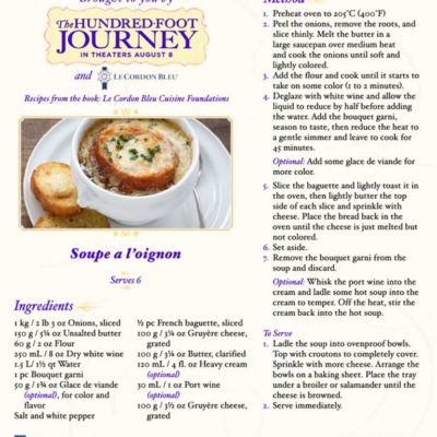 French Onion Soup from The Hundred Foot Journey