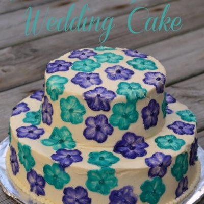 Wordless Wednesday Hawaiian Flower Wedding Cake