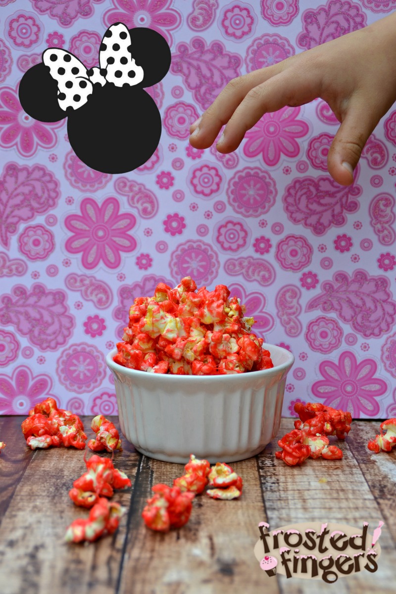 Minnie’s Pink Popcorn Recipe Frosted Fingers