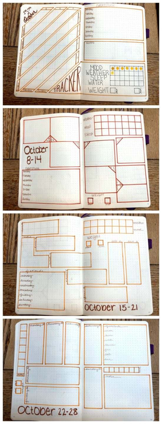 October Bullet Journal Layout 18 Frosted Fingers